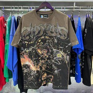 Ed Hardy Men's Graphic Tee - Brown